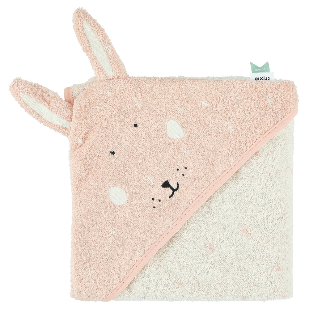 Hooded towel | 75x75cm - Mrs. Rabbit